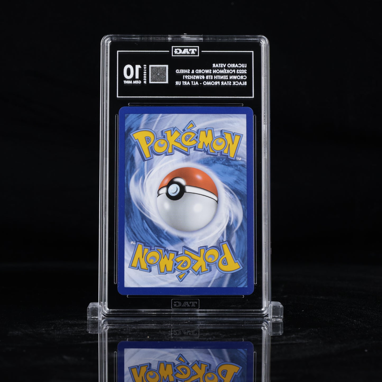 Lucario VSTAR - Crown Zentih ETB #SWSH291 - TAG GEM MINT 10