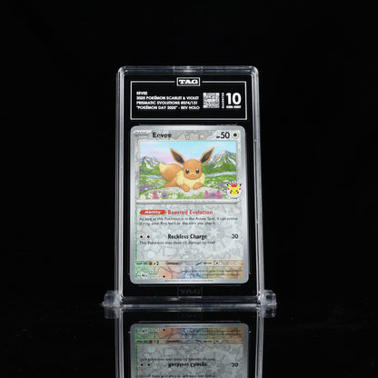 Eevee - 2025 Pokemon Day Stamp #074/131 - TAG GEM MINT 10