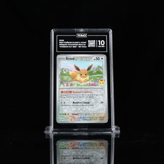 Eevee - 2025 Pokemon Day Stamp #074/131 - TAG GEM MINT 10