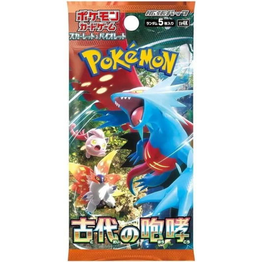 Ancient Roar - Booster Pack - 5 Random Cards - SV4K - Japanese / Korean
